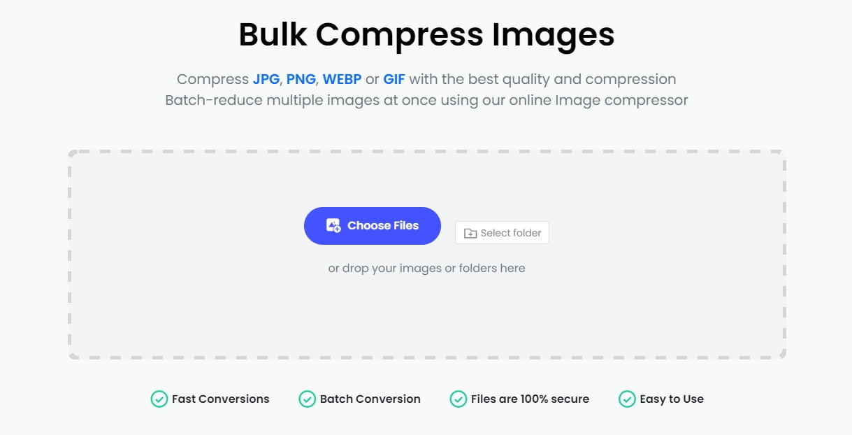 HiCompress – JPEG, PNG, GIF & WebP image compression
